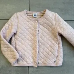 プチバトー 5ans 110cm キルティング　キュビック　カーディガン