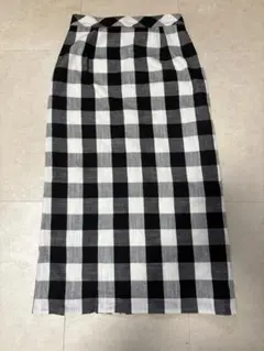 Natural beauty basic チェックスカート