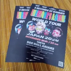 5 Seconds of Summer 来日公演 フライヤー 2枚セット