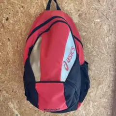 asics EBS124 バッグ パックレッド/ブラック