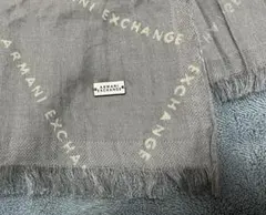 ARMANI EXCHANGE ロゴ　グレー　ストール