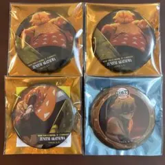 鬼滅の刃 無限城編 ものがたる缶バッジ コラボカフェ缶バッジ 我妻善逸4点セット