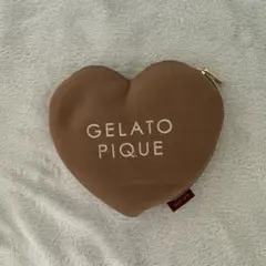 GELATOPIQUE ハート型ポーチ ブラウン