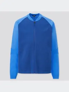 UNIQLO plusニットジャケット ブルー Sサイズ Swedenのサムネイル