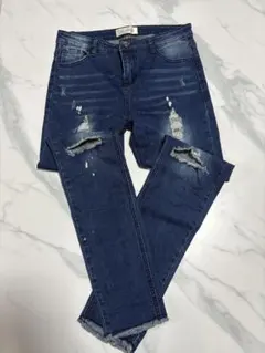 ダメージ スキニーデニム