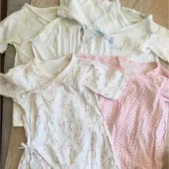 4枚セット新生児肌着 長肌着