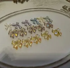 ネイルパーツ　リボン　パーツ　セルフネイル オーロラ