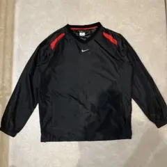 Nike センタースウォッシュ ナイロンジャケット 黒 赤アクセント 00s〜