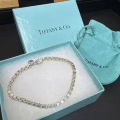 美品 TIFFANY ティファニー ベネチアン シルバーブレスレット ティファニー ブレスレット ベネチアン シルバー925 全長19cm バングル