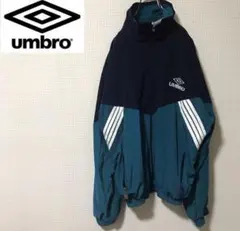 UMBRO ジップアップジャケット ネイビーとターコイズ