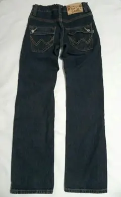 エドウィン　デニムパンツ140 ウエストゴム付きダークブルー