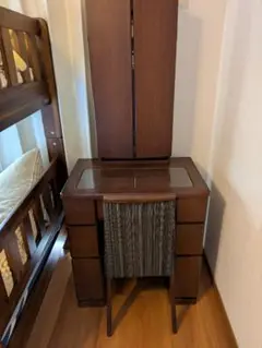 木製三面鏡ドレッサー　ダーク