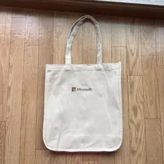 【非売品】Microsoft トートバッグ　大きめ　マチあり　仕切りあり