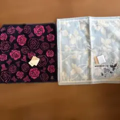 WEDGWOOD 1759 バラ柄タオルハンカチ