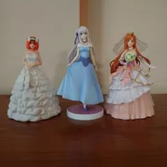 ドレスフィギュア 五等分の花嫁、リゼロ、SAO３体セット