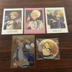 あんスタ 遊木真 ぱしゃっつ 7周年 8周年 缶バッジ クリアカード 5点セット