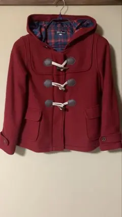 ワインレッド キッズダッフルコート