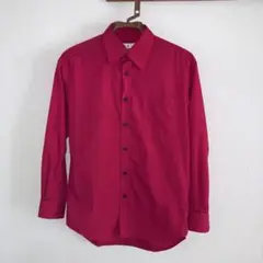 赤い長袖シャツ Sサイズ ポケット付き