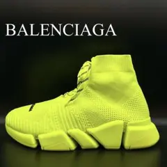 【新品】バレンシアガ SpeedTrainer ソックススニーカー メンズ 黄色 新品】バレンシアガ SpeedTrainer ソックススニーカー メンズ 黄色