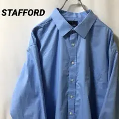 N-5187 STAFFORD アメリカ古着 オーバーサイズ 長袖シャツ 2XL
