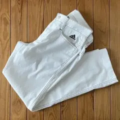 【美品】アディダスゴルフ メンズパンツ 白 M ポリエステル スポーツウェア