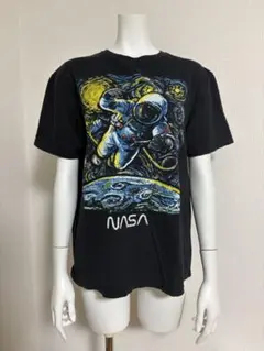 NASA ゴッホ 星月夜モチーフ Tシャツ Mサイズ ブラック 古着