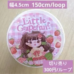 海外マステ 人物マステ 和紙 小柚子 食物 1ループ おすそ分け 切り売り