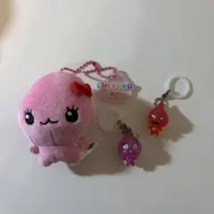 しずくちゃん　ぬいぐるみキーホルダー　めじるしアクセサリー