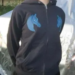 labyrins イルカ刺繍ブラウンパーカー Sサイズ labyrins イルカ刺繍ブラウンパーカー Sサイズ