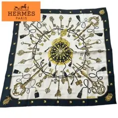 《美品》HERMES エルメス カレ90 スカーフ 鍵柄 大判 人気商品のサムネイル