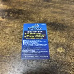 スキージャム勝山 リフト券 SKIJAM 25-26シーズン 大人用休日早割券