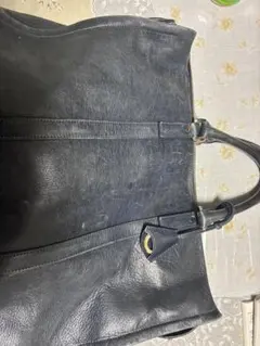 aniary アニアリ　アンティーク牛革 ネイビー ビジネスバッグ 約41cm