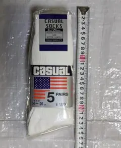 CASUAL SOCKS 5 PAIRS (靴下 5ペア) 【未使用品】