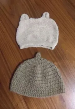 ベビー　ニット帽　セット