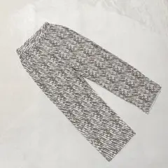 OA2701【メルローズ】イージーパンツ【F】楊柳生地 総柄　ウエストゴム