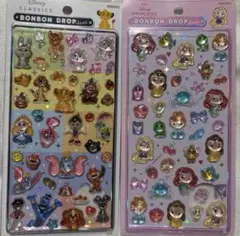ボンボンドロップシール　おしゃれキャットマリー　ディズニープリンセス