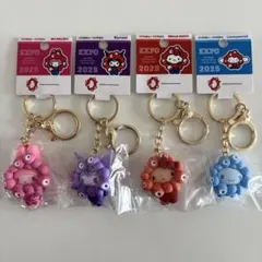 万博 ミャクミャク サンリオ 推しカラー キーホルダー キティ マイメロ クロミ