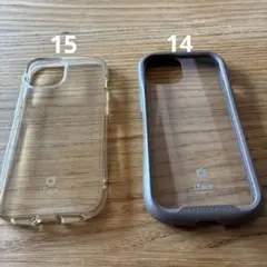 iPhone15.14ケースiFace クリアケースとハードケースセット