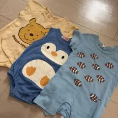 夏用ロンパース70サイズ　3枚セット　まとめ売り