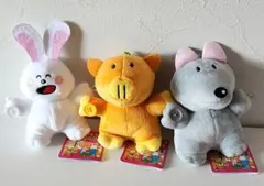 たべっ子どうぶつ ボタンでつながる♪なかよしミニぬいぐるみ 3種