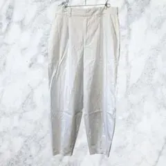 13300 ザラ テーパードパンツ M スラックス 綿100% ライトブルー古着