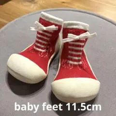 baby feet ファーストシューズ　スニーカーズレッド　赤　女の子　男の子
