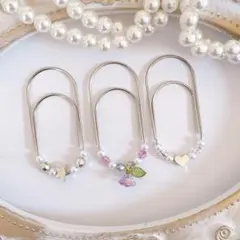 3点セット ペーパークリップ saving バインダー貯金 クリップ