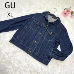 ジーユー　GU デニムジャケット　大きいサイズ　ユニセックス　XL ブルー 綿