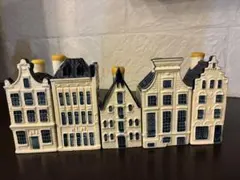 BOLS KLM オランダ航空 デルフトブルーハウス 5個セット