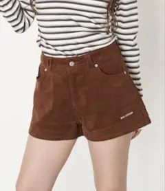 【RAY CASSIN】 レイヤードコーデュロイショートパンツ