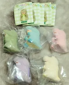 ガチャ　ワーリーフレンズ　フロッキーフィギュア　全5種セット　フルコンプ