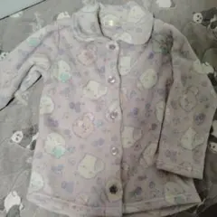 薄紫色 フリース パジャマ 130cm