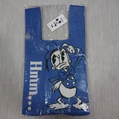 【新品未使用未開封】ドナルド ニットバッグ 青 ブルー