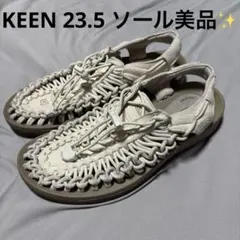 【ソール極美品】KEEN キーン UNEEK ユニーク 23.5cm ホワイト系